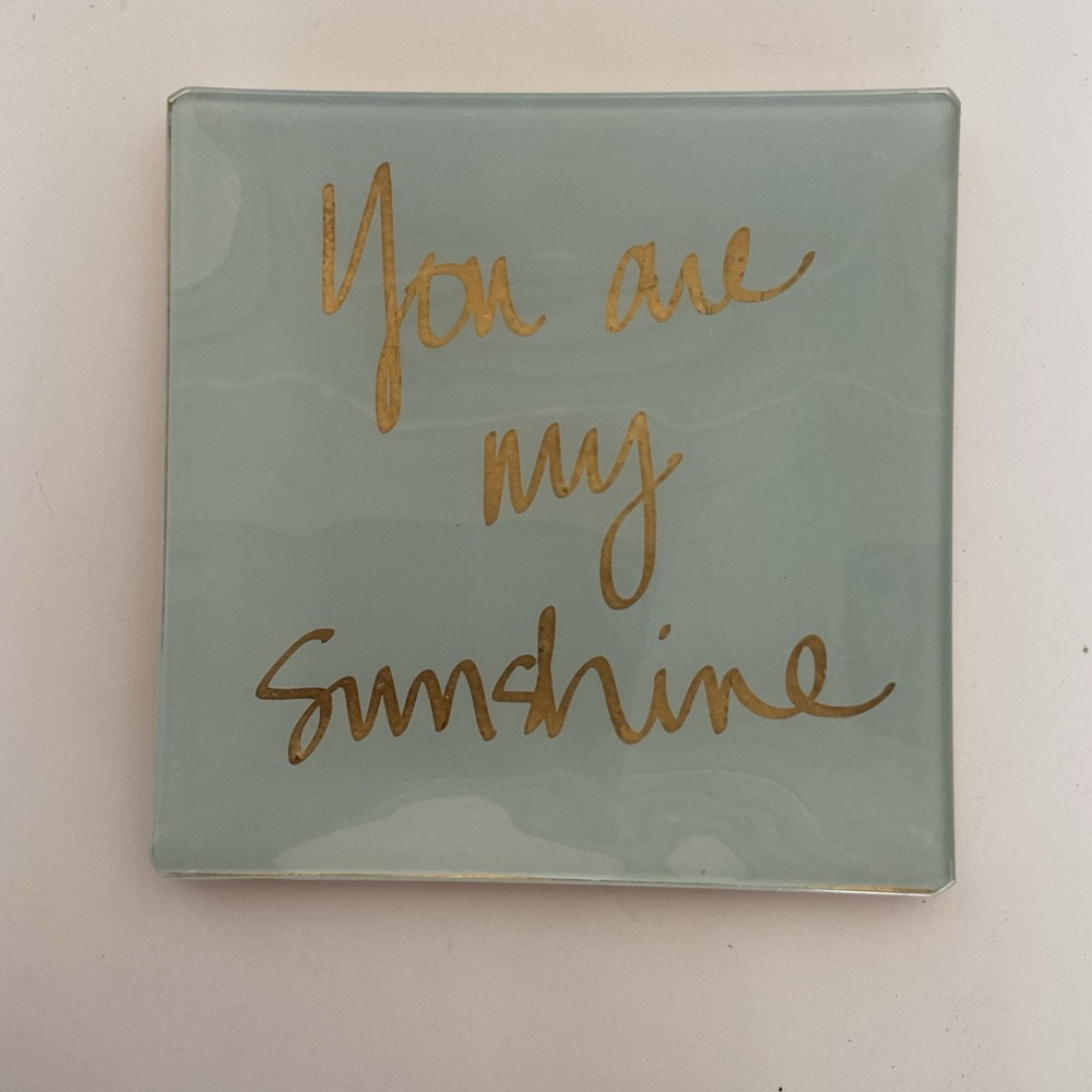 Glass Decorative Trinket Tray